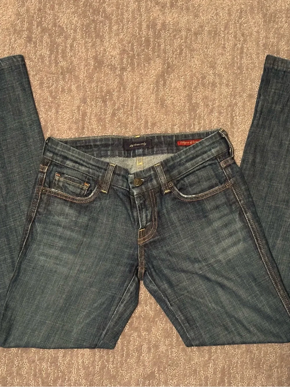 J by Jerome Dahan Women’s Jeans Size 26 Bootcut Button Hem Made in USA